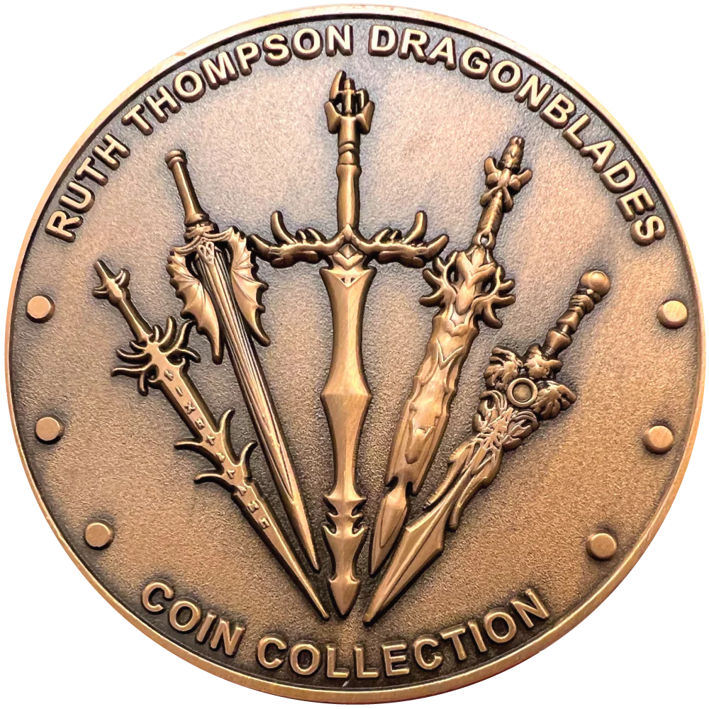 Ruth Thompson's "Flameblade" Goliath Coin