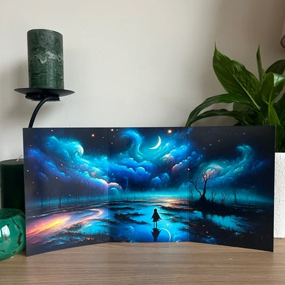 Trifold Shadow World Card