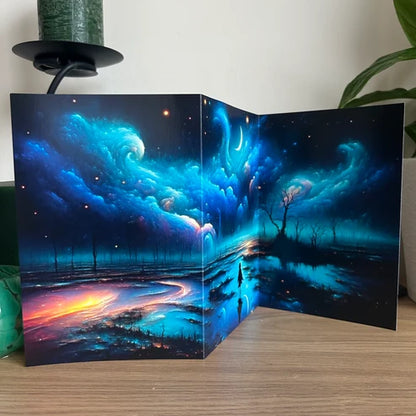 Trifold Shadow World Card