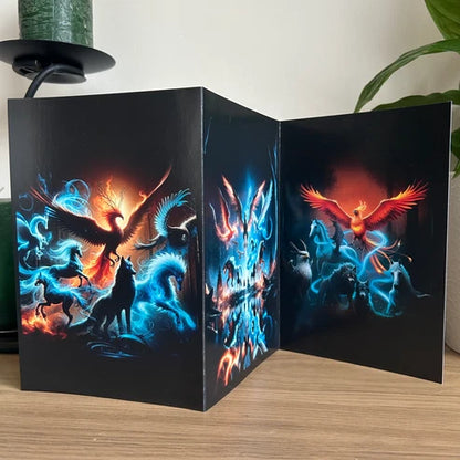 Triptych Mythical Beasts Card