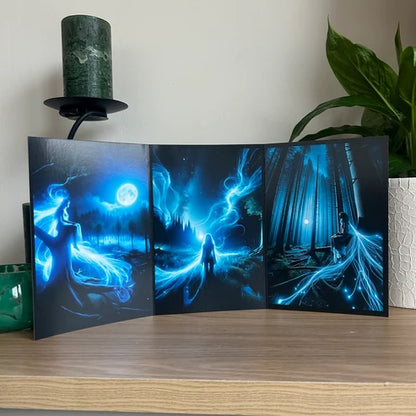 Triptych Moonlight Vigil Card
