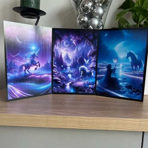 Triptych Unicorn Card