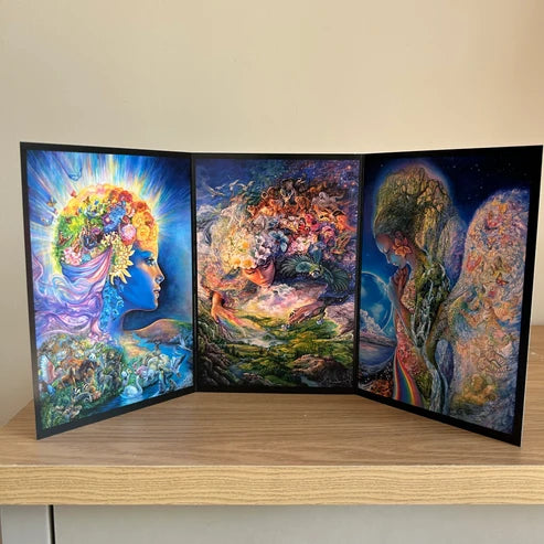 The Josephine Wall Collection - Gaia Triptych, Eco-Friendly Self-Sealing Trifold Card