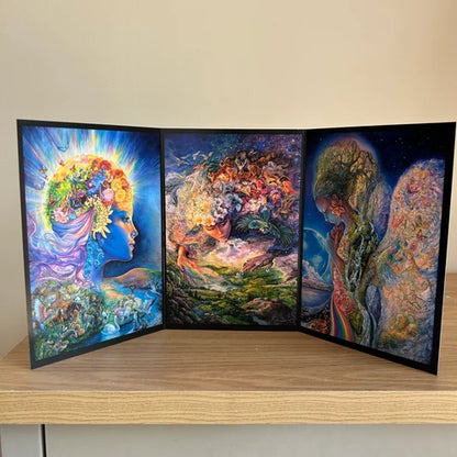 The Josephine Wall Collection - Gaia Triptych, Eco-Friendly Self-Sealing Trifold Card