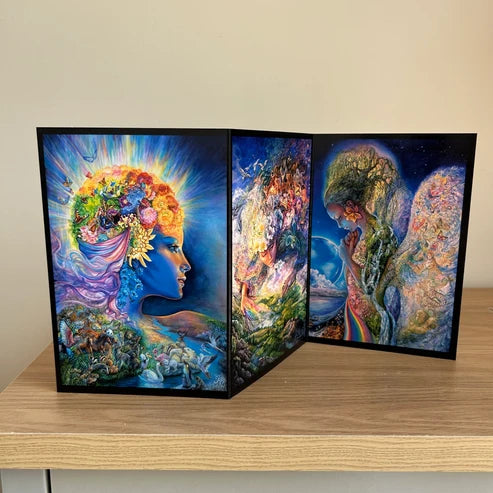 The Josephine Wall Collection - Gaia Triptych, Eco-Friendly Self-Sealing Trifold Card