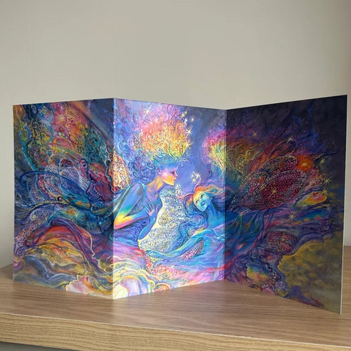 The Josephine Wall Collection - Rainbow Fairies, Eco-Friendly Self-Sealing Trifold Card