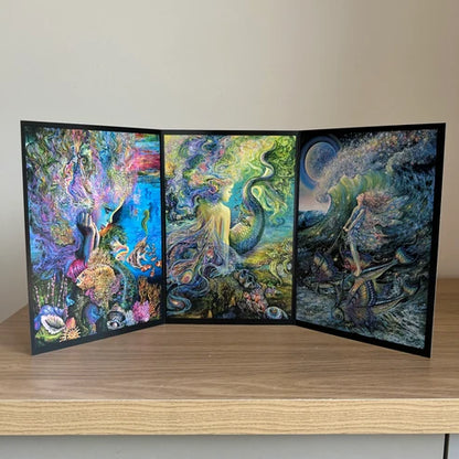 The Josephine Wall Collection - Water Baby Triptych, Eco-Friendly Self-Sealing Trifold Card