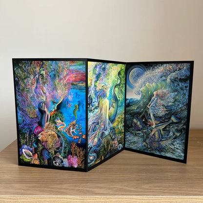 The Josephine Wall Collection - Water Baby Triptych, Eco-Friendly Self-Sealing Trifold Card