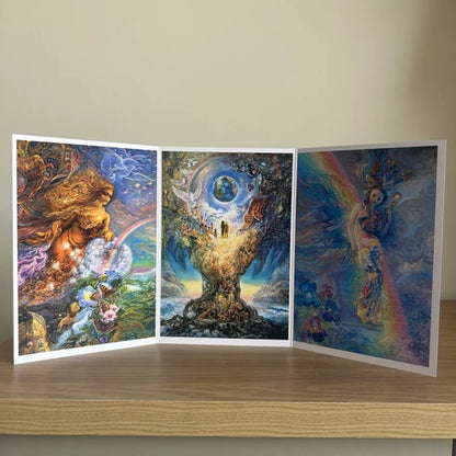 The Josephine Wall Collection - Wind of Change Triptych, Eco-Friendly Self-Sealing Trifold Card