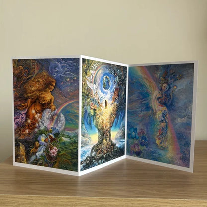 The Josephine Wall Collection - Wind of Change Triptych, Eco-Friendly Self-Sealing Trifold Card