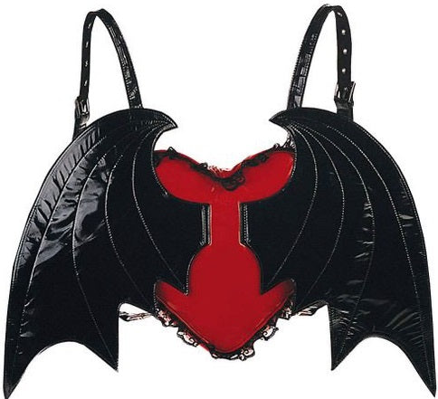 Demonia - Batwings Heart Backpack