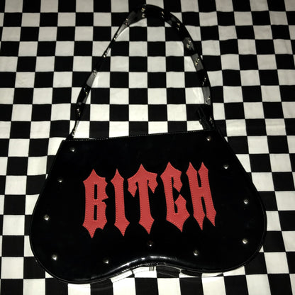 Demonia - Bitch Studded PU Purse