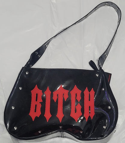 Demonia - Bitch Studded PU Purse