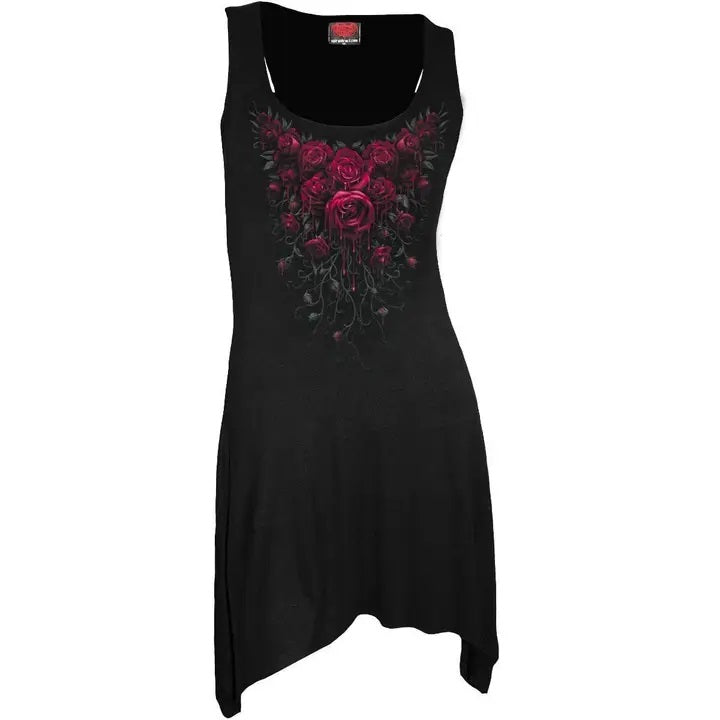 Blood Rose - Goth Bottom Camisole Dress Black