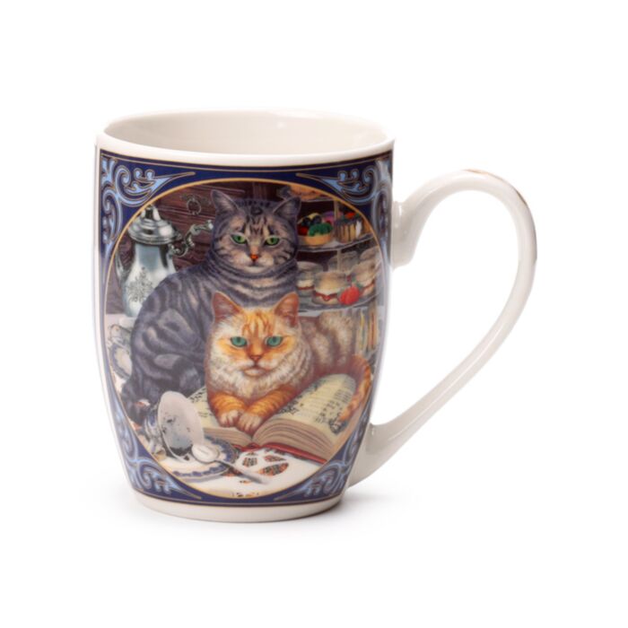 Lisa Parker Brewed Prophecies Cat Porcelain Mug