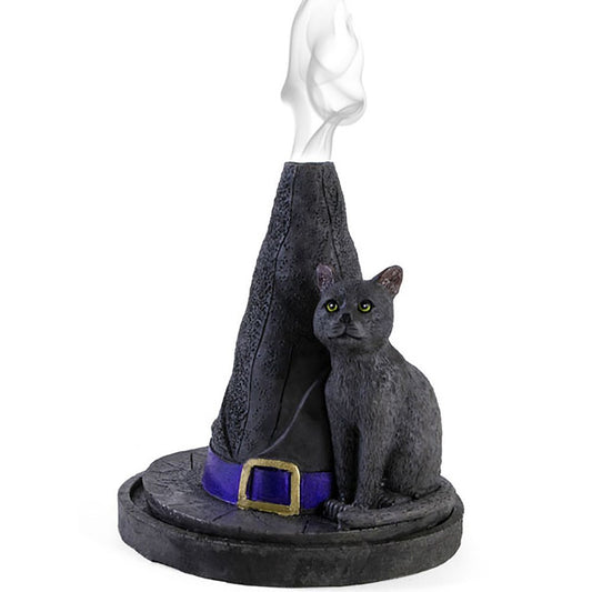 Witch Hat with a Cat by Lisa Parker Incense Cone Burner