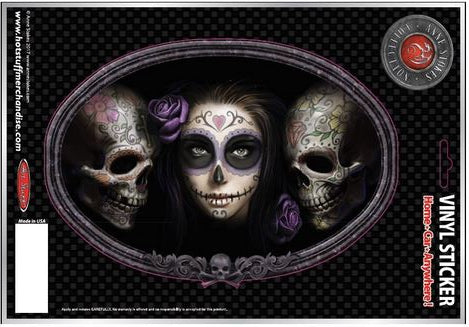 Day of the Dead by Anne Stokes, Large Sticker