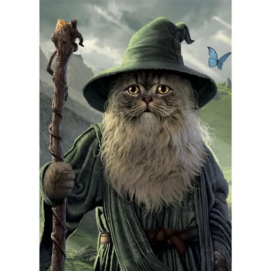 Catdalf by Vincent Hie, A6 Postcard