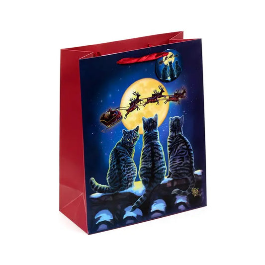 Lisa Parker Christmas Cats Gift Bag