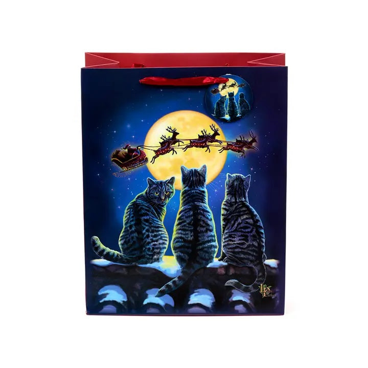 Lisa Parker Christmas Cats Gift Bag