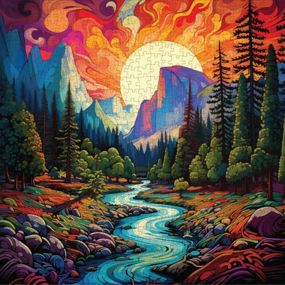 Chromatic Cliffs, 1000 Piece Puzzle