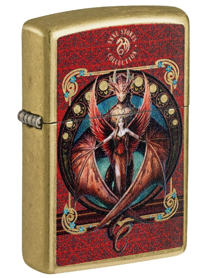 Zippo Lighter: Copperwing by Anne Stokes, Copper