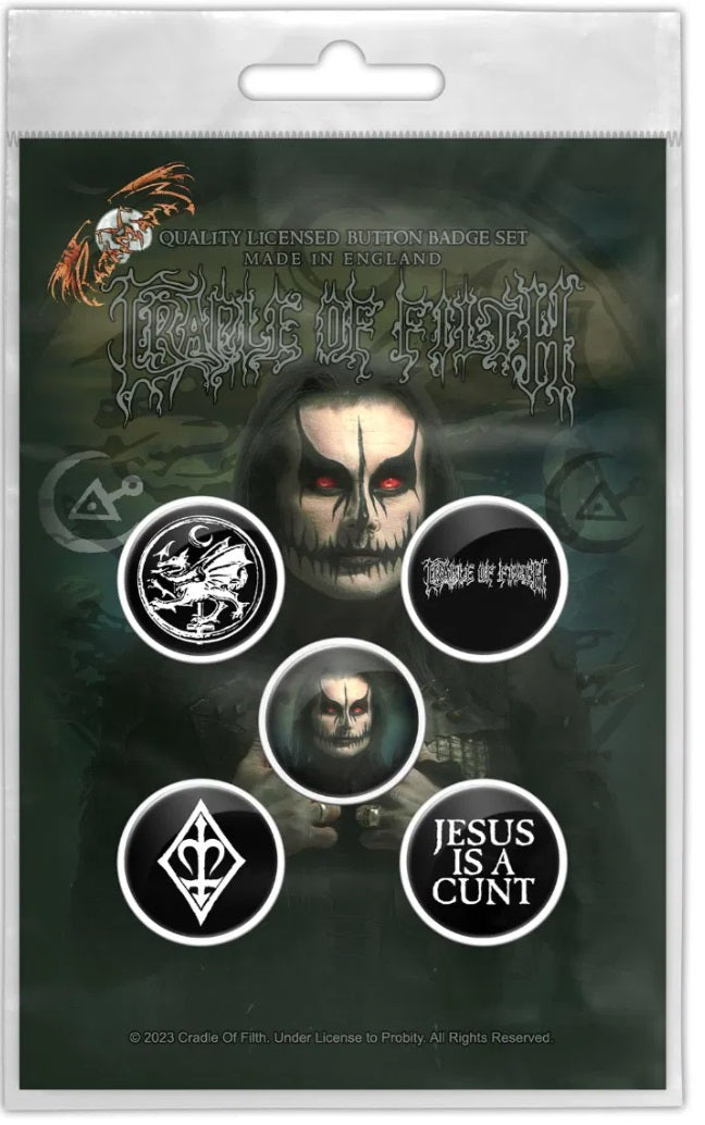 Cradle of Filth - Hammer of Witches / Dani, Button Set