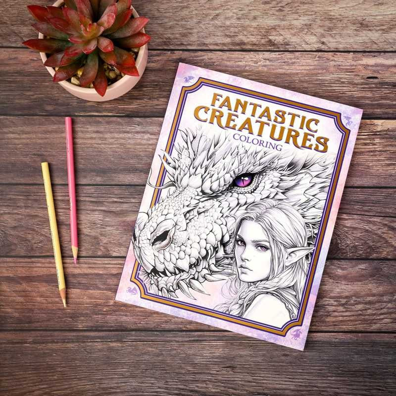 Fantastic Creatures Coloring Book