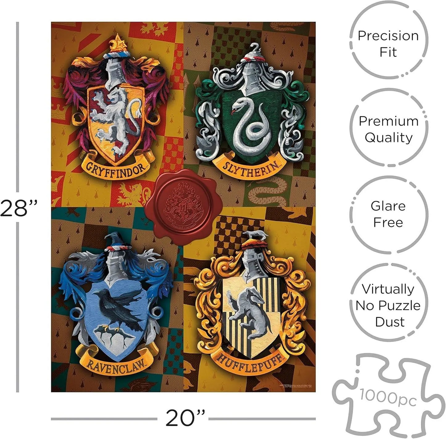 Harry Potter - Crests, 1000 Piece Puzzle