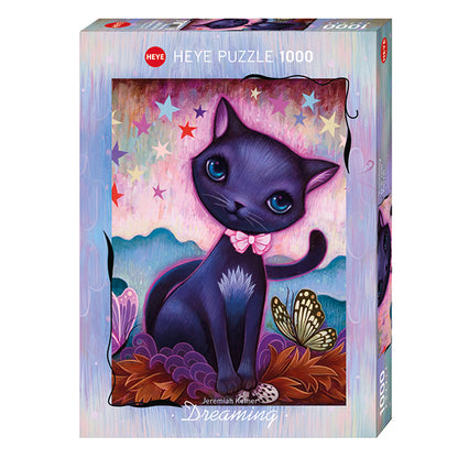 Dreaming, Black Kitty by Jeremiah Ketner, 1000 Piece Puzzle