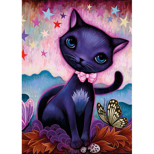 Dreaming, Black Kitty by Jeremiah Ketner, 1000 Piece Puzzle