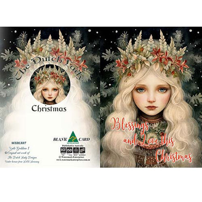 Yule Goddess by The Dutch Lady Designs, Greeting Card
