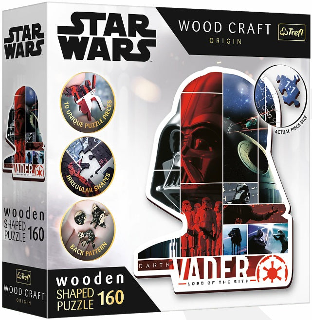 Star Wars - Darth Vader, 160 Piece Wooden Puzzle