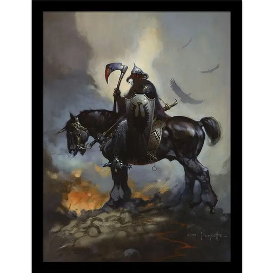 Death Dealer by Frank Frazetta, Framed Wall Art Print