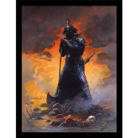 Death Dealer III by Frank Frazetta, Framed Wall Art Print