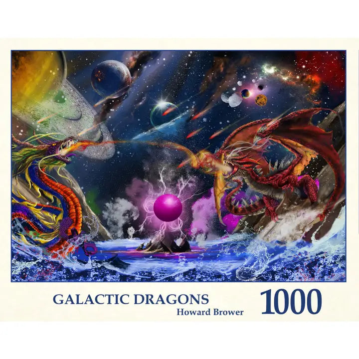 Galactic Dragons by Howard Brower, 1000 Piece Puzzle