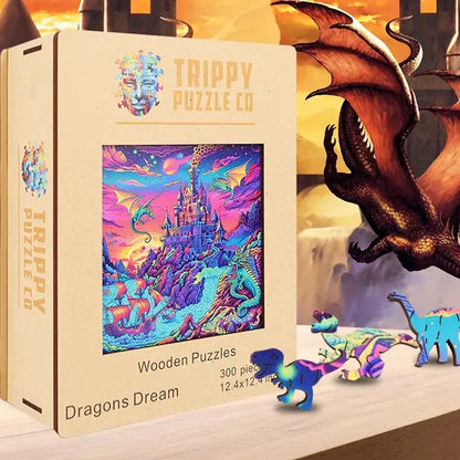 Dragons Dream Wood 300 Piece Jigsaw Puzzle