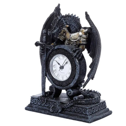 Dragon in Armour Mantle - Clock