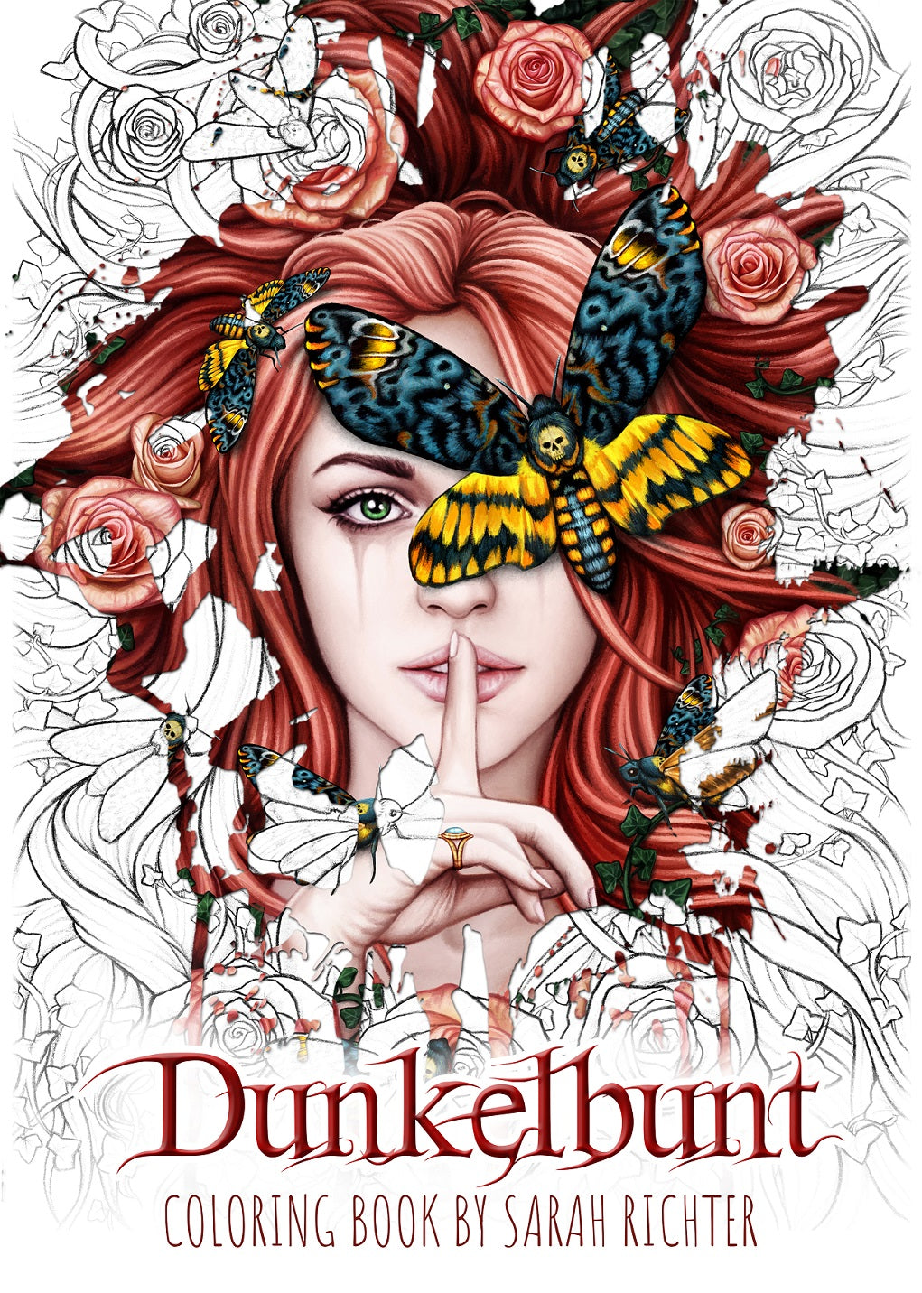 Dunkelbunt (Dark Colored) By Sarah Richter, Signed Coloring Book