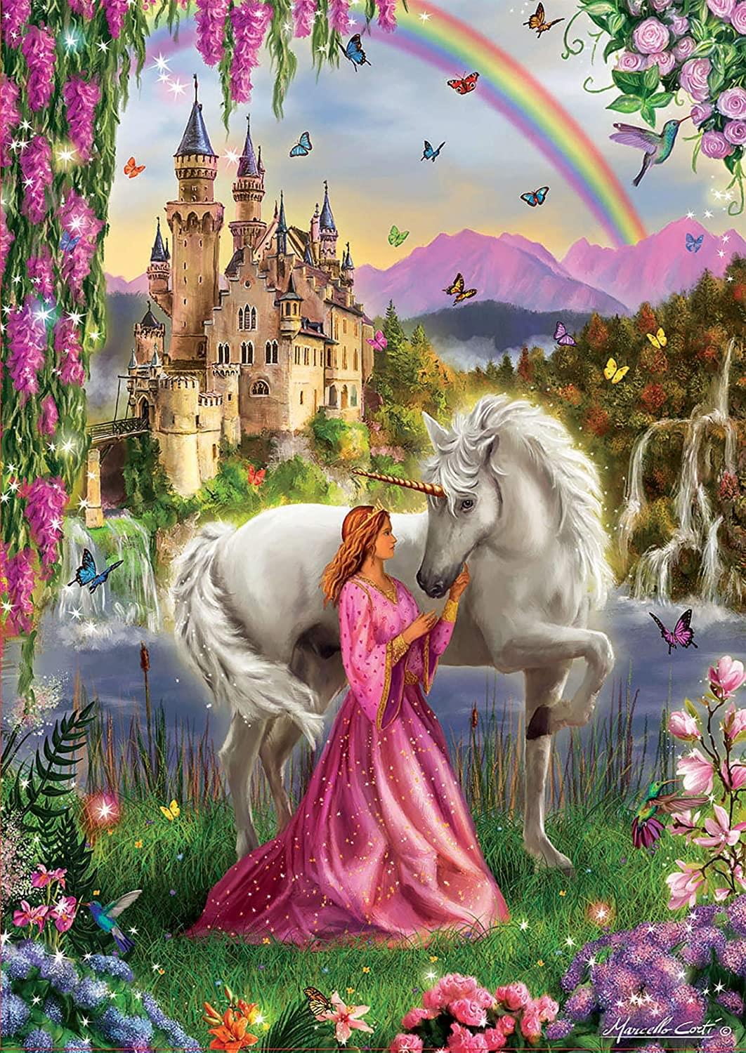 Fairy and Unicorn by Marcello Corti, 500 Piece Puzzle