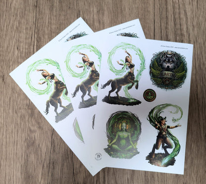 Anne Stokes Sticker Sheets – Elemental Magic