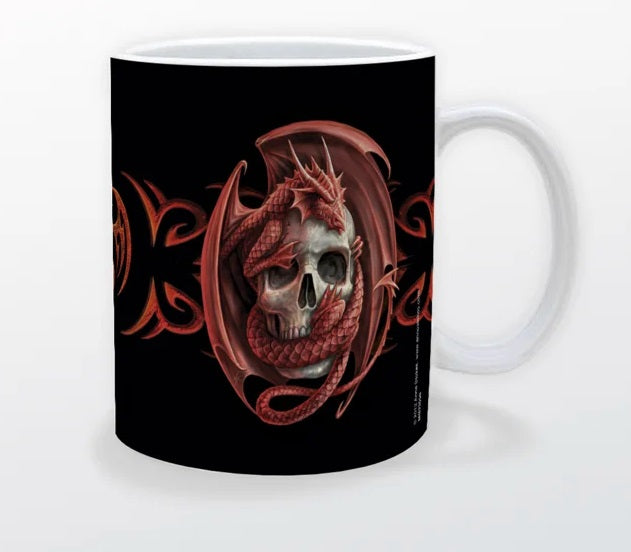 Skull Embrace by Anne Stokes, Mug