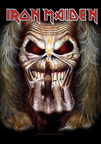 Iron Maiden Finger Fabric Poster