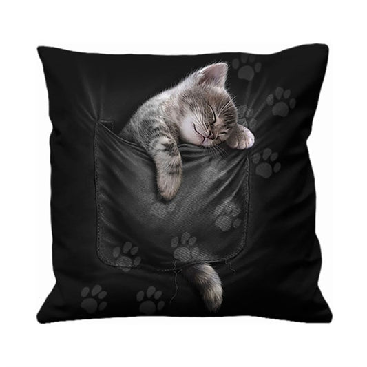 Pocket Kitten Cushion by Spiral