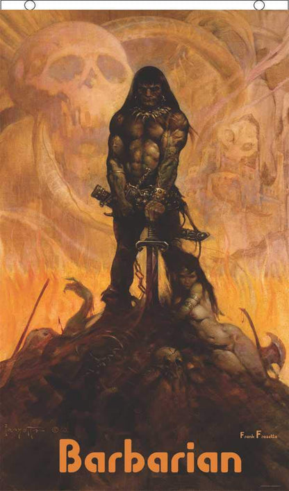 Barbarian by Frank Frazetta, Flag