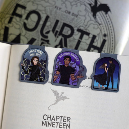 Xaden & Violet - Fourth Wing, Magnetic Bookmark Set