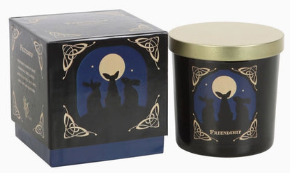 Moon Gazing Hares, Friendship Candle By Lisa Parker