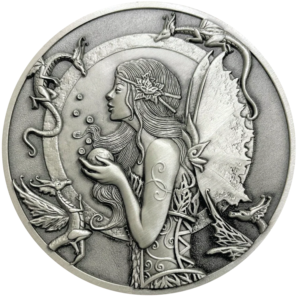 Amy Brown's "Dragon Spell" Goliath Coin