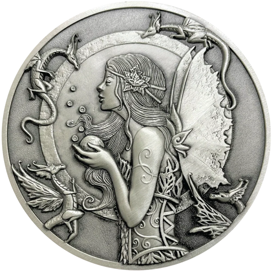 Amy Brown's "Dragon Spell" Goliath Coin