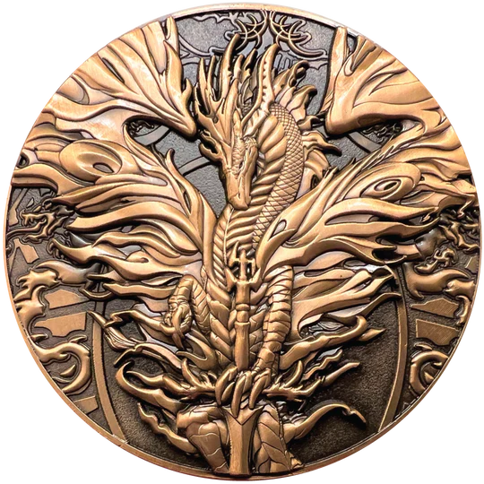 Ruth Thompson's "Flameblade" Goliath Coin